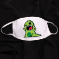 Предпазна маска за лице за многократна употреба със зелен динозавър